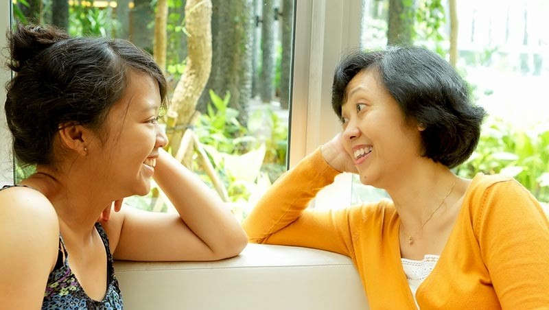 Mom Talking to Her Daughter